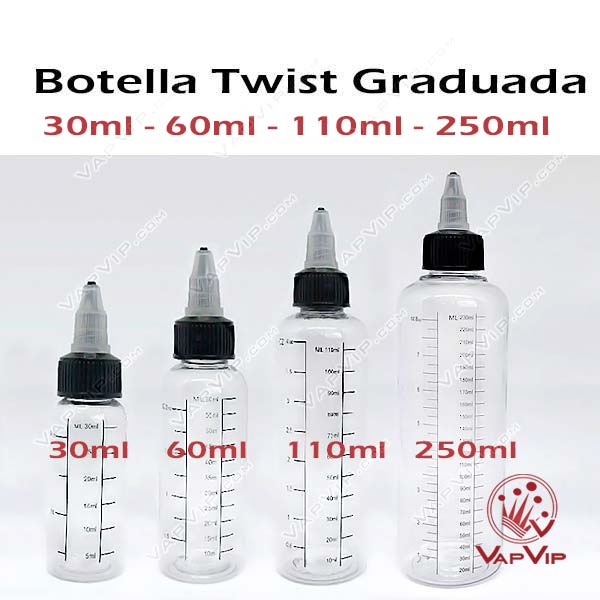 Botella Twist Graduada para mezclar tus líquidos de vapeo
